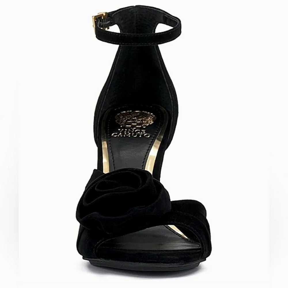 New w/Box Vince Camuto Adaline Genuine Suede Ankle Strap Stiletto Dress Sandals - Picture 5 of 9